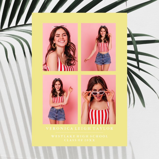 INVITACIÓN DE GRADUACIÓN DE COLLAGE DE FOTOS DE MO (Subido por el creador)