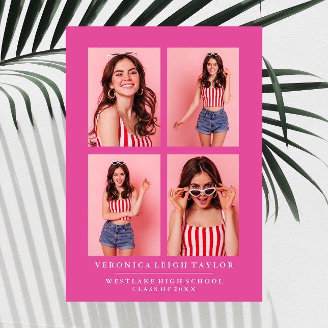 INVITACIÓN DE GRADUACIÓN DE COLLAGE DE FOTOS DE MO (Subido por el creador)