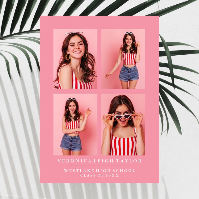 INVITACIÓN DE GRADUACIÓN DE COLLAGE DE FOTOS DE MO (Subido por el creador)