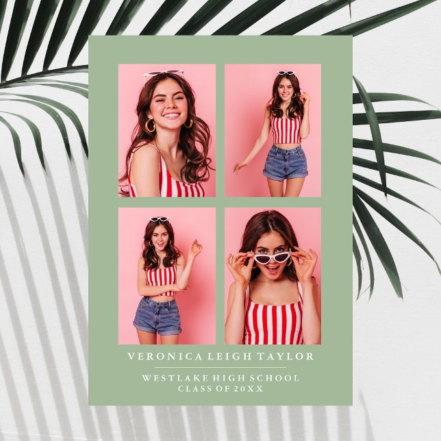 INVITACIÓN DE GRADUACIÓN DE COLLAGE DE FOTOS DE MO (Subido por el creador)