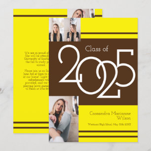 Invitación de graduación de Colores de Escuela Ama