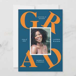 invitación de graduación de colores de escuelas de