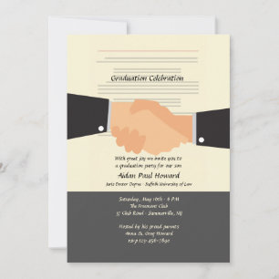 Invitación de graduación de contrato de Shake On I