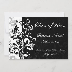 Invitación de graduación de desplazamiento de fond