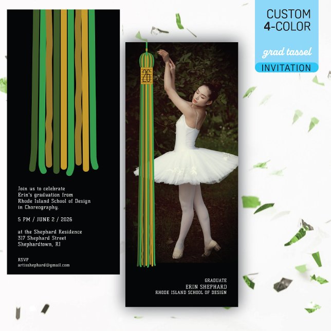 Invitación de Graduación de Diseño Moderno con Fot (Subido por el creador)