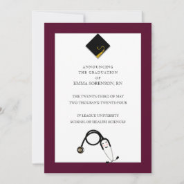 Invitación de graduación de enfermería