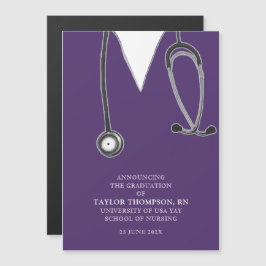 Invitación de graduación de enfermería