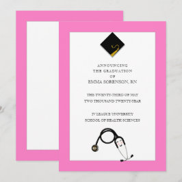 Invitación de graduación de enfermería