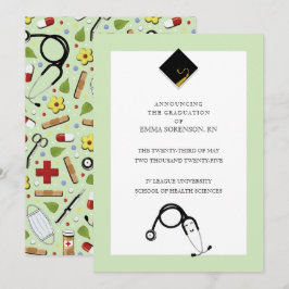 Invitación de graduación de enfermería