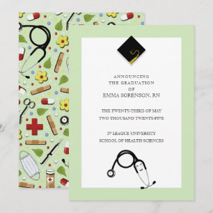 Invitación de graduación de enfermería