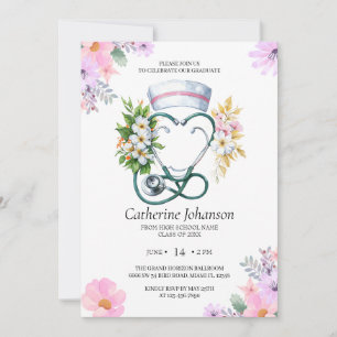 Invitación de Graduación de Enfermería   Fiesta de