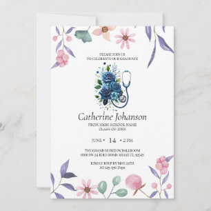 Invitación de graduación de enfermería Fiesta de
