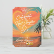 Invitación de Graduación de Enfermería Hora Dorada