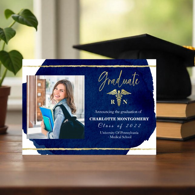 Invitación de graduación de enfermería médica (Subido por el creador)