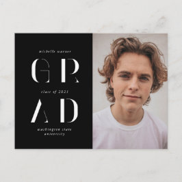 invitación de graduación de escritura moderna y el