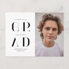 invitación de graduación de escritura moderna y el