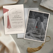 Invitación de graduación de escuela secundaria con