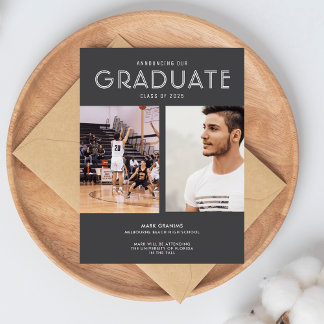 Invitación de Graduación de Escuela Secundaria Gra