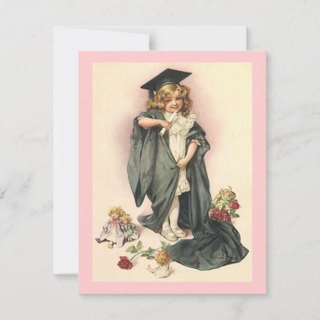 INVITACIÓN DE GRADUACIÓN DE ESTILO DE VENTAJA ~PER (Anverso)
