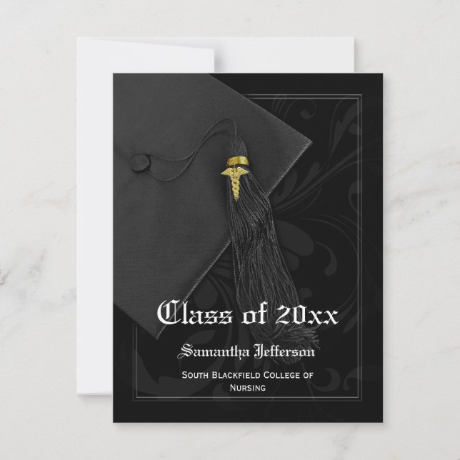 Invitación de graduación de Facultad de Medicina o (Anverso)
