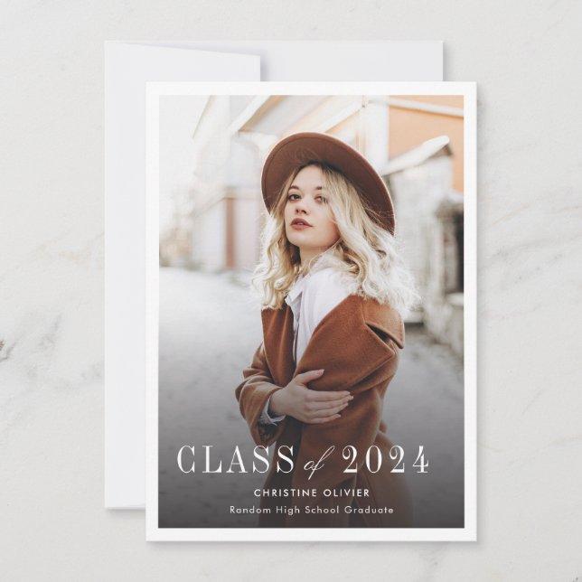 Invitación de Graduación de Foto 2025 (Anverso)