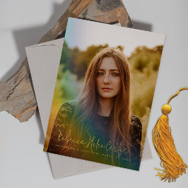 Invitación de Graduación de Foto Arcoiris