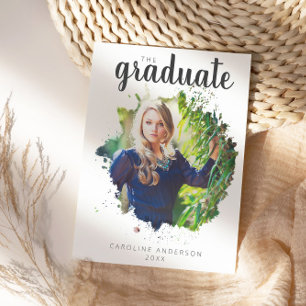Invitación de Graduación de Foto Artsy Splash