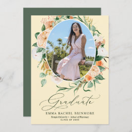 Invitación de Graduación de Foto Boho Botánico