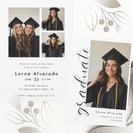 Invitación de graduación de foto casual moderna tr