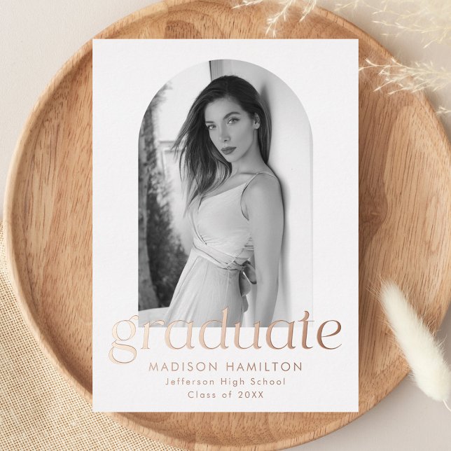 Invitación de graduación de foto de Arco de Reliev (Subido por el creador)