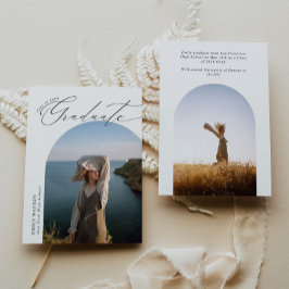 Invitación de Graduación de Foto de Arco minimalis