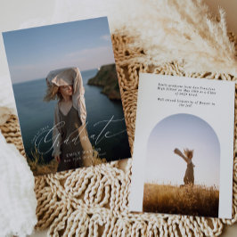 Invitación de Graduación de Foto de Arco minimalis