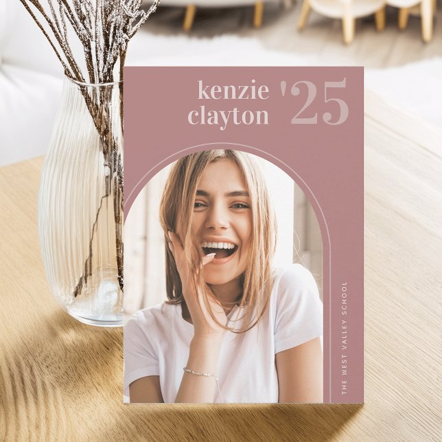 Invitación de Graduación de Foto de Arco Moderno (Subido por el creador)