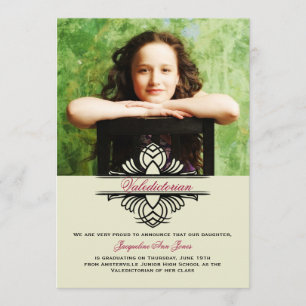 Invitación de Graduación de Foto de Contador