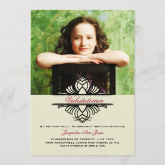 Invitación de Graduación de Foto de Contador