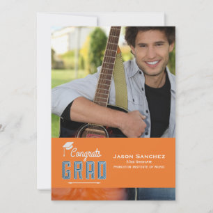 Invitación de Graduación de Foto de Grado de Felic