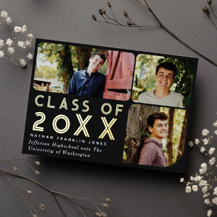 Invitación de graduación de foto de Moda moderna n