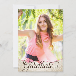 Invitación de Graduación de Foto de Nature Garden