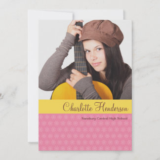 Invitación de graduación de foto de personalizado 