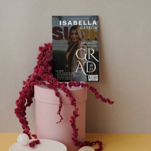 Invitación de Graduación de Foto de Portada de Rev