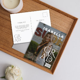 Invitación de Graduación de Foto de Portada de Rev