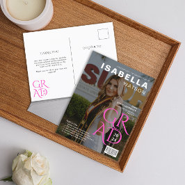 Invitación de Graduación de Foto de Portada de Rev