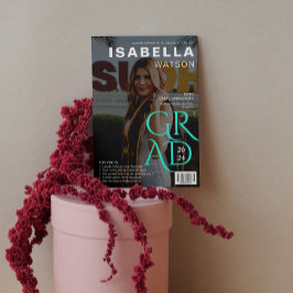 Invitación de Graduación de Foto de Portada de Rev