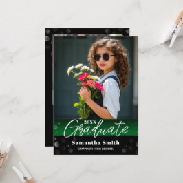 Invitación de Graduación de Foto de Sénior de Grad