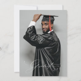 Invitación de Graduación de Foto del PRESUPUESTO D