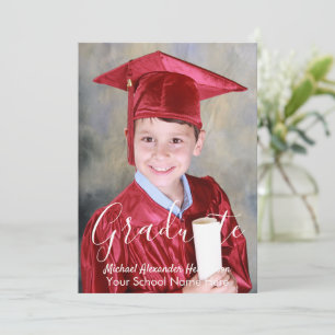 Invitación de Graduación de Foto para Niños