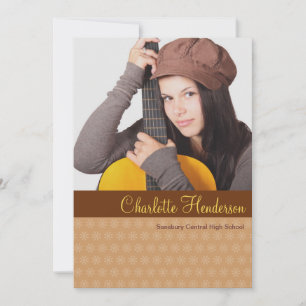 Invitación de graduación de foto personalizado ama
