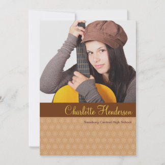 Invitación de graduación de foto personalizado ama