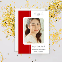 INVITACIÓN de graduación de FOTO PERSONALIZADO DE 