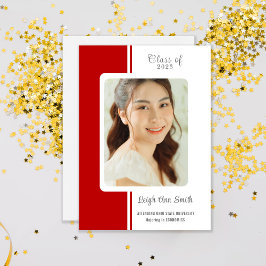 INVITACIÓN de graduación de FOTO PERSONALIZADO DE 